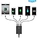 Lumsing 60W 5V 6-Port USB Desktop Charger Charging Intelligent Control Chipset Multi Travel Power for iphone, ipad, Samsung,Nexus, HTC, Sony and More (Black)