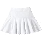 DREAM BUS Girl Pleated Skirts Built in Shorts Little Kid Tennis Skorts Toddler Girl Athletic Skorts Flowy Skirts