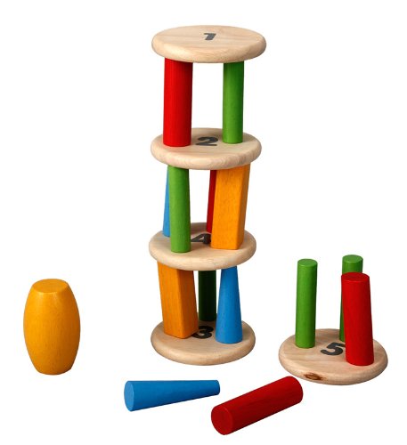 PlanToys Plan Preschool Tower Tumbling Game  and  Puzzle