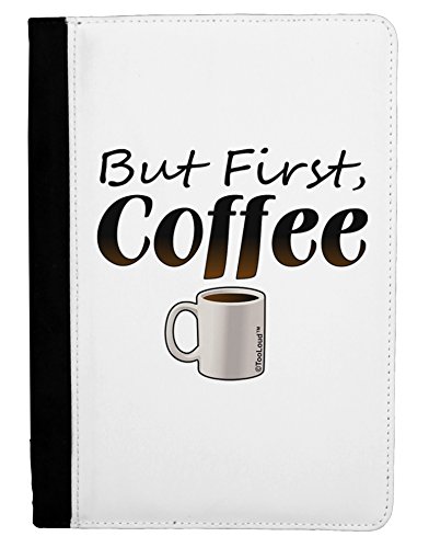 TooLoud But First Coffee Ipad Mini Fold Stand Case - Black