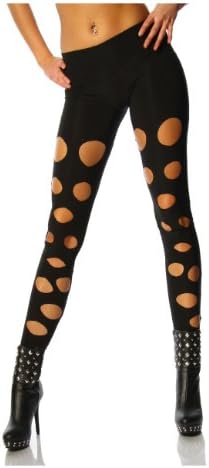 Stylish leggings with lace pattern S