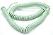 Telephone Cord Handset Curly - Phone Color Earth Day Green 15ft - Works on virtually all Trimline Phones and Princess Telephones - Landline Telephone Accessory iSoHo Phones