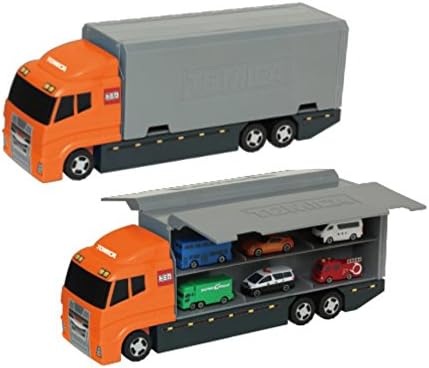 Amazon ポケットトミカ おかたづけコンボイ オレンジver ミニカー ダイキャストカー おもちゃ