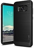 Galaxy S8 Plus Case, Ringke [Onyx][Updated Version] Brushed Metal Design [Flexible & Slim] Dynamic Stroked Pattern Trim Fingerprint Resistant Shock Absorbent Case for Samsung Galaxy S 8 Plus - Black