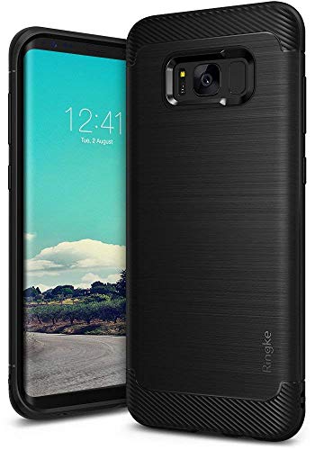 Galaxy S8 Plus Case Ringke Onyx Updated Version Brushed Metal 