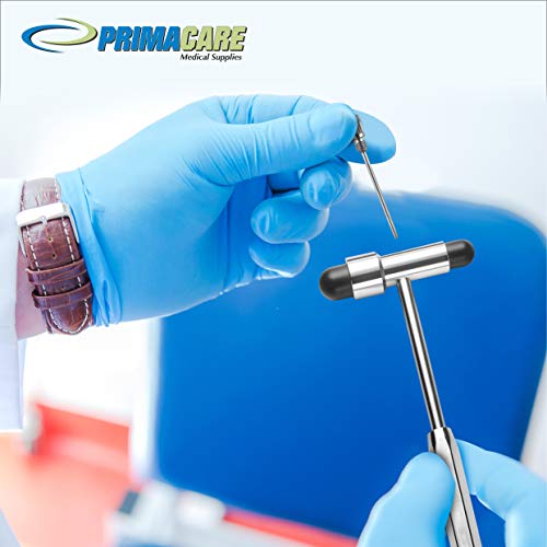 Primacare Buck Neuro Reflex Hammer | Neurological Reflexes Testing Hammer with Dual-Plastic Head & Built-in Brush | Best Medical Supplies for Doctors, Nurses and Students | 7.5 Inches - Thumbnail 6