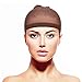 EBOOT 12 Pack Nylon Wig Caps for Women and Men (Natural Beige, Light Brown and Dark Brown)