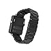 Kuxiu Compatible with Garmin vívoactive Band, Stainless Steel Metal Replacement Wristband Bracelet with Link Adjustment Tool for Garmin Vivocative Smartwatch (Metal Black)