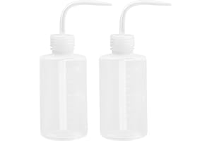 Doryum 2 Pack Wash Bottle,Squeeze Bottles,250ml Squeeze Measuring Bottle Safety Wash Bottle,Plastic Squeeze Watering Tools,Sq