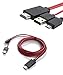Foseal 6.5 Feet Micro USB to HDMI Cable MHL to HDMI 1080P HDTV Adapter Cable Cord for Samsung Galaxy S5, S4, S3, Note 3, Note 2 (NOT for Tab 3 7.0, Note 10.1, Note 3 N9008V
