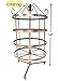 4 Tiers Copper Color Rotating 92 Pairs Earring Holder ~Necklace Organizer Stand ~ Jewelry Stand Display Rack Towers