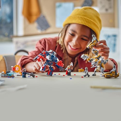LEGO ǀ Marvel Avengers: Endgame Thor vs. Chitauri Bauset - Superhelden Action mit dem Iron Patriot Mech und 7 Minifiguren - Geschenk für Jungen und Mädchen ab 8 Jahren - 76322 9