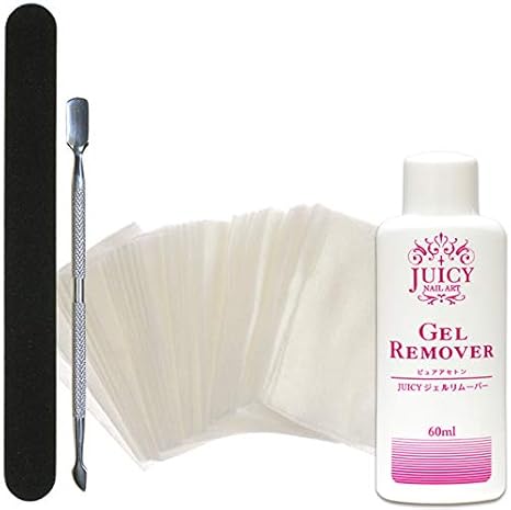Amazon ジェルオフ基本セット アセトン ネイルジェルリムーバー60ml 純アセトン 除光液 ジェルネイルオフ ジェル用 Juicynail ジェルネイル 通販