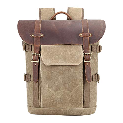 Glumes Fashion Camera Backpack Vintage Waterproof Photography Canvas Bag for Camera, Lens,Laptop and Accessories Travel Use (Best Camera For Fashion Photography)