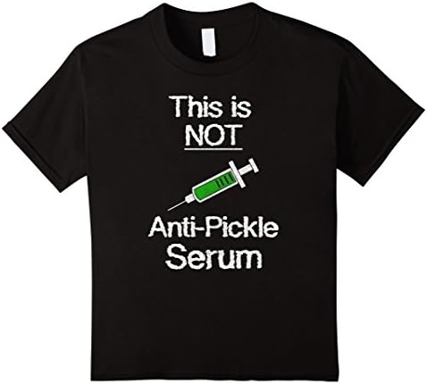 Kids Funny This is Not Anti Pickle Serum Rick T shirt 12 Black