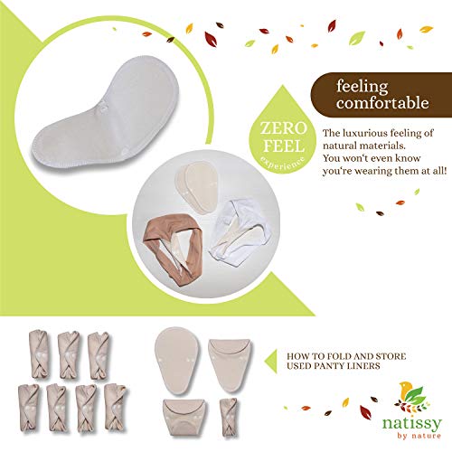 Waschbare Slipeinlagen bio Baumwolle TANGA (Single S), dünn STRING Stoff Slipeinlagen wiederverwendbar MADE IN EU; Slipeinlagen Waschbar ohne Plastik; Stoffslipeinlagen Ausfluss; NICHT bei Periode