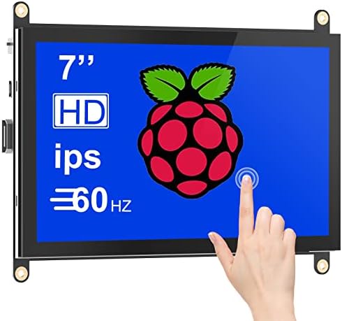 HMTECH 7 Inch Raspberry Pi Screen Touchscreen Monitor 1024x600 HDMI ...