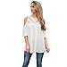 Sunward(TM) Women Summer Loose Lace Splice Off the Shoulder T-Shirt Blouse