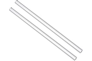 Unifizz Acrylic Square Rod,Clear,8mmx8mmx250mm,Solid Plastic PMMA Bar 2pcs