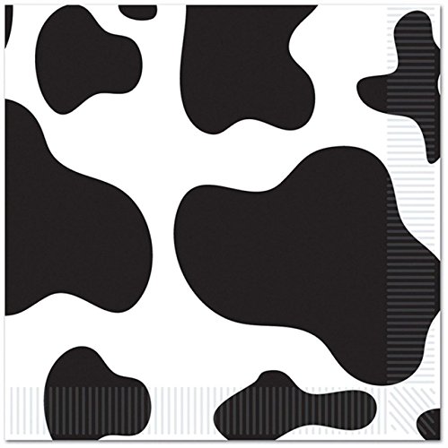 Cow Print Beverage Napkins (2-Ply) (16/Pkg)
