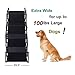 Pet Dog Car Step Stairs, Accordion Metal Frame Folding Pet Ramp for Indoor Outdoor Use, Lightweight Portable Auto Large Dog and Cat Ladder, Great for Cars, Trucks and SUVs Cargo, Couch and High Bed