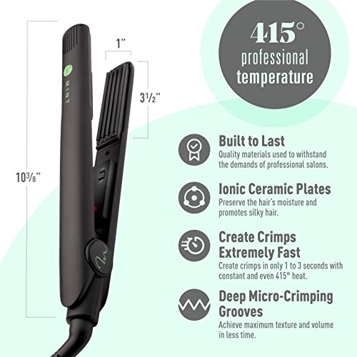 Professional Series Hair Crimper Iron 1 Inch by MINT Create Crimps