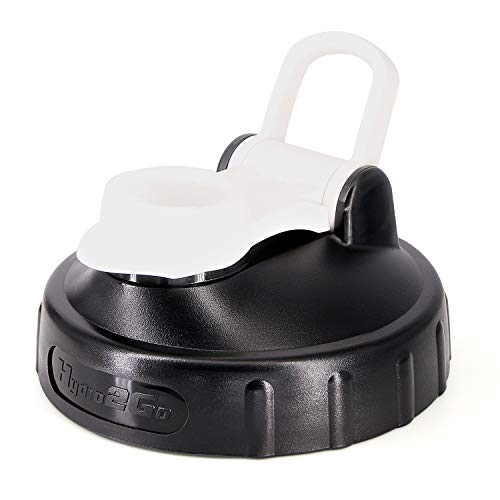 hydro2go Shaker Protein Bottle Replacement Lid (Black)