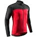 Przewalski Men's Cycling Jersey Winter Thermal Long Sleeve Fleece Cycling Jacket with 3 Rear Pockets