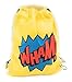 24 Pack Superhero Party Supplies | Party Favor Goody Bags | Drawstring Backpack | Boom! Wham! & Zap! | Perfect for the Superhero Party Ideal for Boys and Girls | Ideal for School, Birthday, Parties and many many more