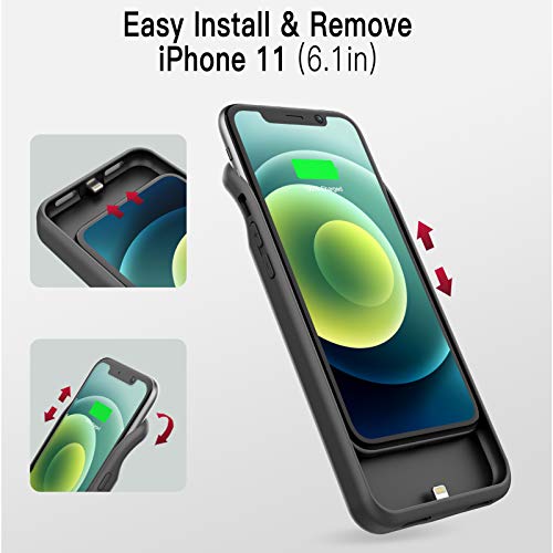 BOPPS Battery Case for iPhone 11, Newest 6000mAh Light & Slim Portable