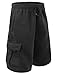 NE PEOPLE Mens Light Comfy Elastic Drawstring Fleece Cargo Sweat Shorts