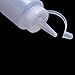 Healthcom 6pk 8 oz Food Dispensers Plastic Squeeze Bottles Condiment Bottles Twist On Cap Lids Multi Purpose Squeeze Bottles
