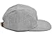 Skyed Apparel Premium 5 Panel Hat with Genuine Leather Strap (Multiple Colors) (Light Grey Brushed Cotton)