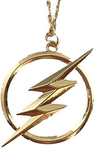 The Flash Barry Allen Necklace Gold Justice League