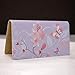 Cherry Blossoms Personal Leather Checkbook Cover for Top Tear Personal Checks