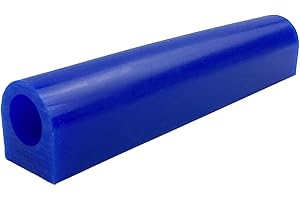 NIUPIKA Carving Wax Tube Ring for Making Rings Mold Hard Wax Blank Large Flat Side Tube Blue Color (T-150)