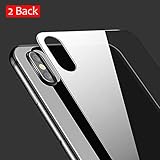 JingooBon Back Screen Protector Compatible with iPhone Xs / iPhone X [2-Pack], Rear Tempered Glass [3D Touch] Temper Glass Film Anti-Fingerprint/Scratch Compatible with iPhoneXs / iPhoneX (5.8 inch)