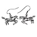 Horse Earrings [Galloping/Prancing] Crystal Paved