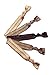 Mane Street Hair Ties (Neutral) - Made From The Best Fold Over Elastic Material On The Market - No Tug Knotted Elastic Ribbon - Prevents Ponytail Holder Headache - Best Seller