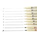 Sakura 9 Pcs Pigment Liner Pigma Micron Ink Fine Line Pen Set 005 01 02 03 04 05 08 1 Brush with Pen Case, Black, Made in Japan