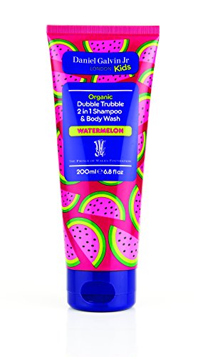 Organic Dubble Trubble 2 in 1 Shampoo & Body Wash Watermelon 6.8 Fl Oz