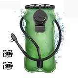 KUYOU Hydration Bladder 3 Liter Water Reservoir with Drinking Tube Clips Military Water Storage Bladder -Bag Large Opening,Insulated Tube,BPA Free, Leak Proof