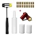4 Pcs Hand Corker Set, For Standard Wine, Belgian Beer, and Synthetic Plastic Corks, Free gift 20Pcs Wine Cork and 20Pcs Red Pvc Heat Shrink Caps (Hand Corker Set)