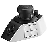 XPPen Pilot Pro Wireless Editing Console, Bluetooth, Joystick, Tri-Rotary | Programmable Joystick &amp; Dials for DaVinci Resolve, Premiere Pro, Photoshop, Mac, PC, 24H Battery, Designed for Editors