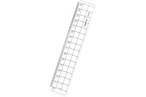 1 Piece Straightedge Transparent Square Acrylic Plastic Ruler Durability