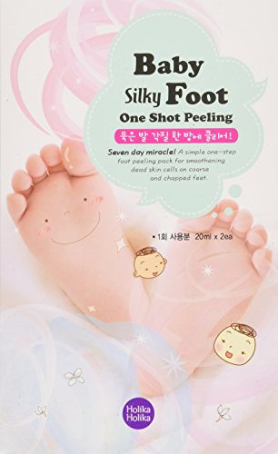 [Holika Holika] Baby Foot soyeux One Shot Peeling Holikaholika