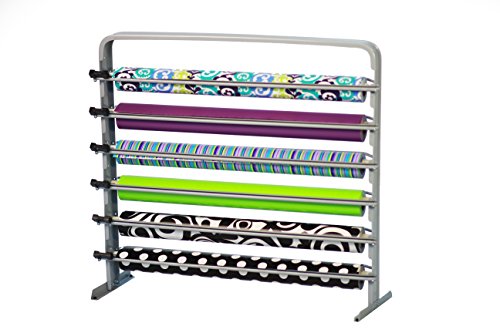 30" - 6 Roll Counter Top Gift Wrap/ Cello Dispenser & Cutter - Bulman T624-30
