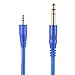 1/8 Male to 1/4 Male Stereo Cable Gold Plated 3.5mm 1/8