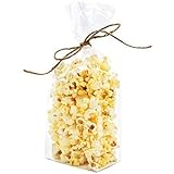 ClearBags 3 1/2" x 2 1/4" x 9 3/4" Clear Gusset Bags w/Paper Insert (100 Pieces) High Clarity Flat Bottom for Treats, Gifts, 