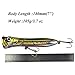 THKFISH Top Water Fishing Lures Saltwater Popper Lures Tuna Poppers GT Poppers Fishing Hard Lures Blue Red Yellow Blacksilver